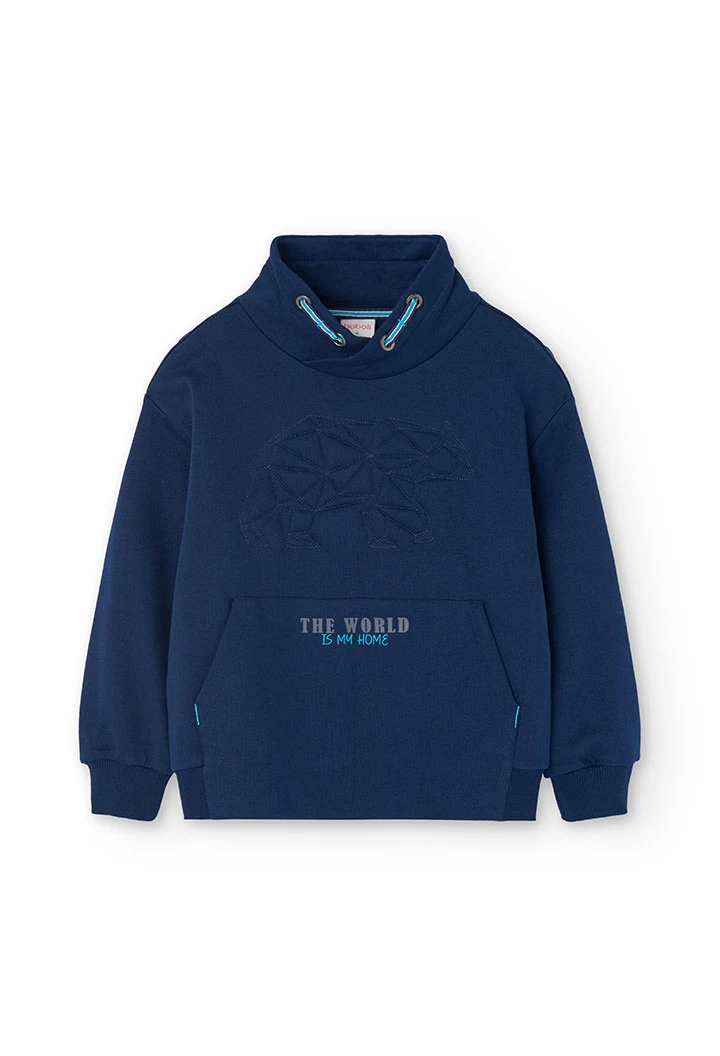 Sky blue sweatshirt for boy