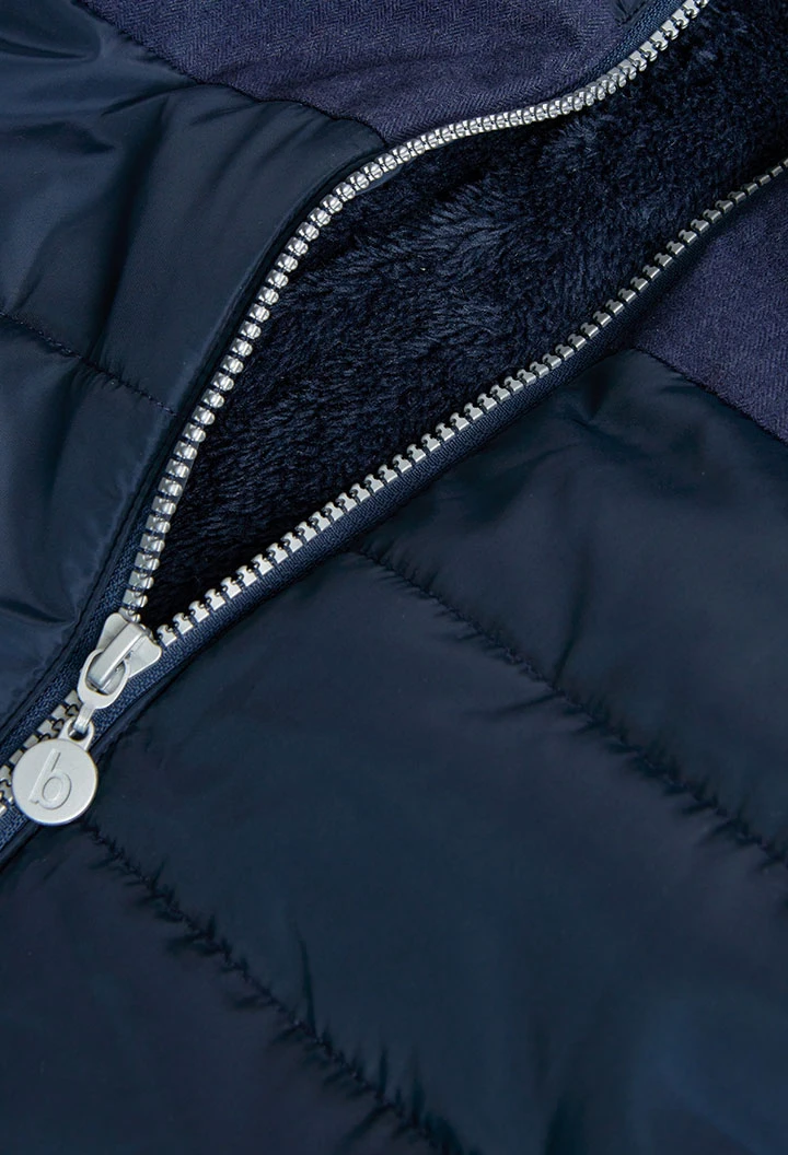 Parka technique bleu marine pour garçon