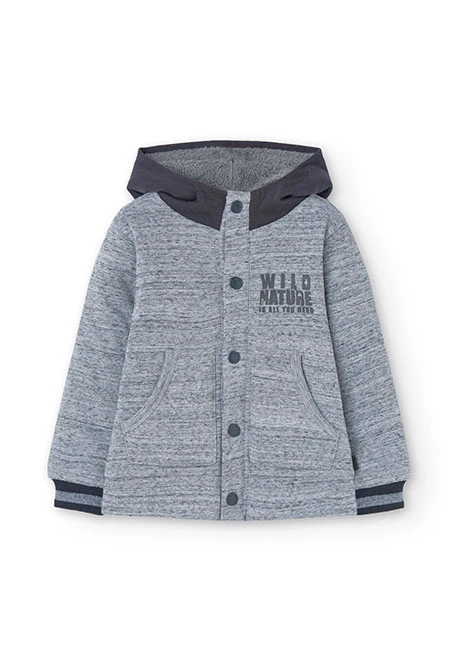 Boy\'s grey fleece jacket