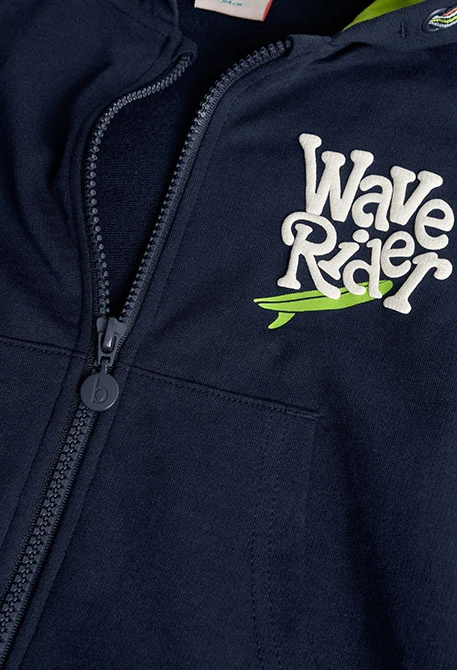 Frottee-Jacke für Jungen in Marineblau