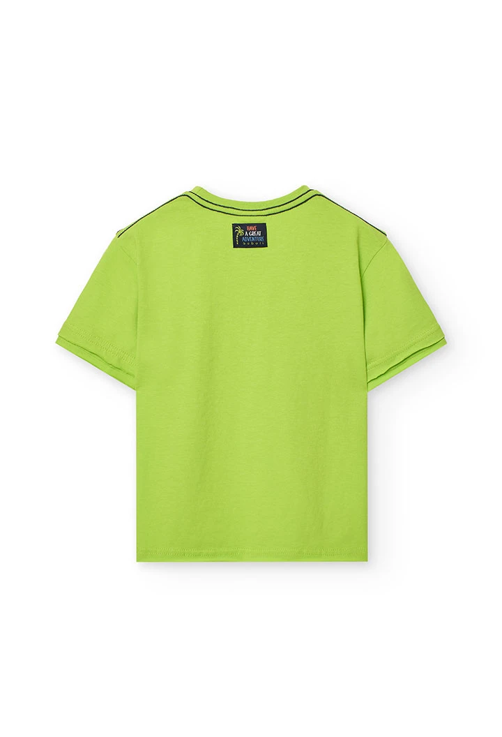 Jungenstrick-T-Shirt in Grün