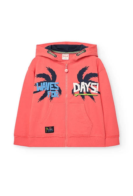 Boys\' red fleece jacket