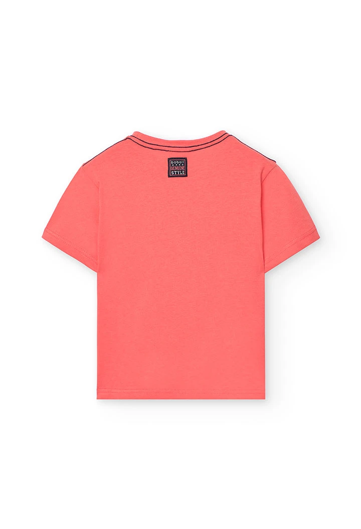 Conjunto de t-shirt e calções de malha para menino