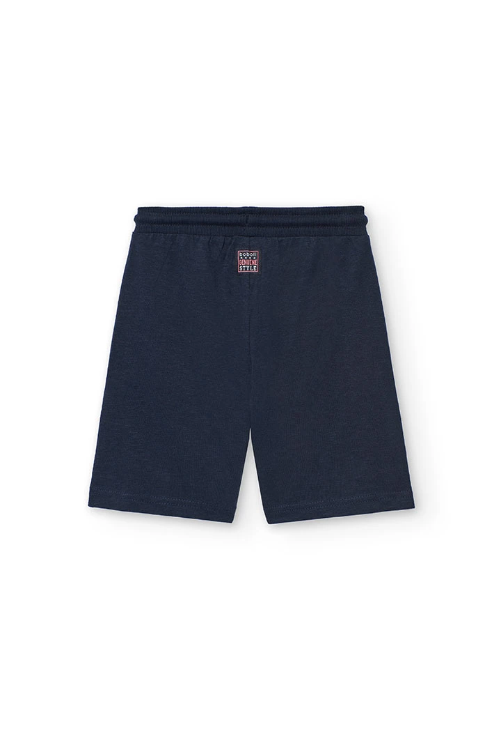 Conjunto de t-shirt e calções de malha para menino