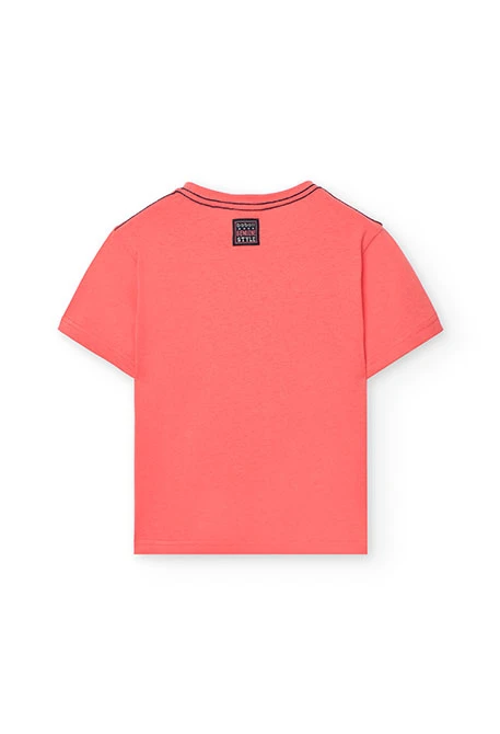 Boys\' knitted T-shirt and shorts set