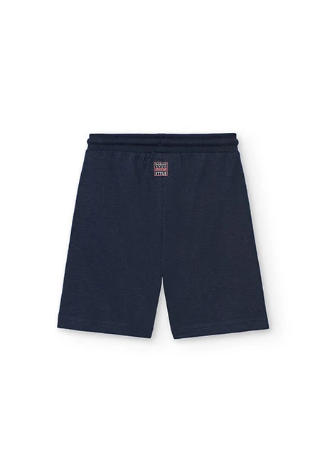 Conjunto de t-shirt e calções de malha para menino
