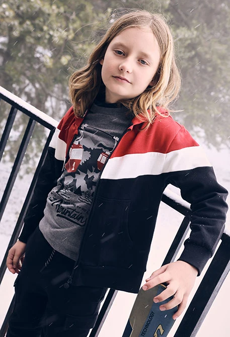 Boy´s grey cotton cable cars T-shirt