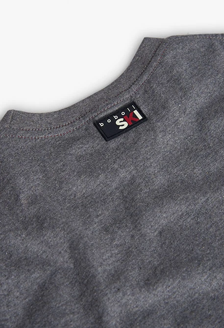 Boy´s grey cotton cable cars T-shirt