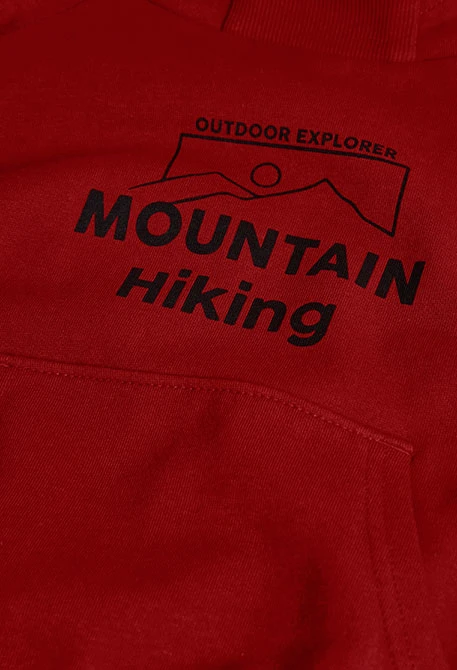 Sweatshirt menino felpa cor de vinho Mountain Hiking