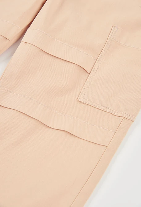 Calça menino algodão bege