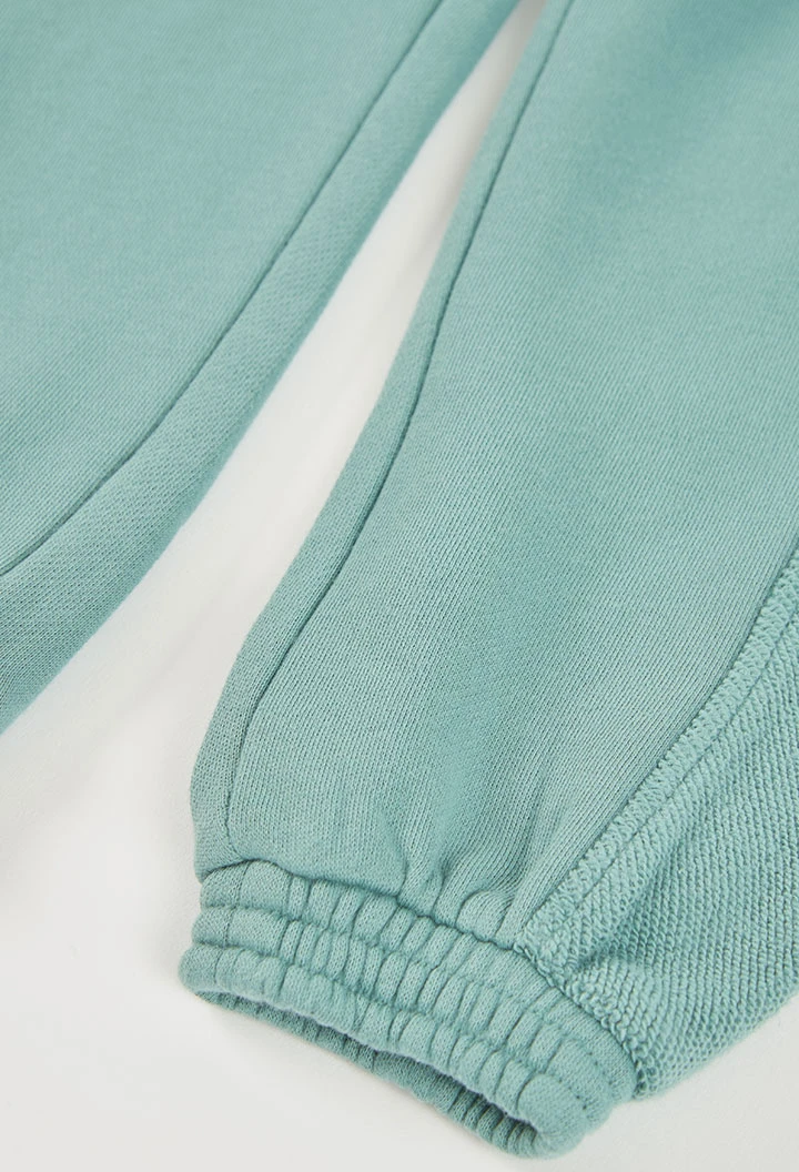 Pantalón jogger niño verde agua