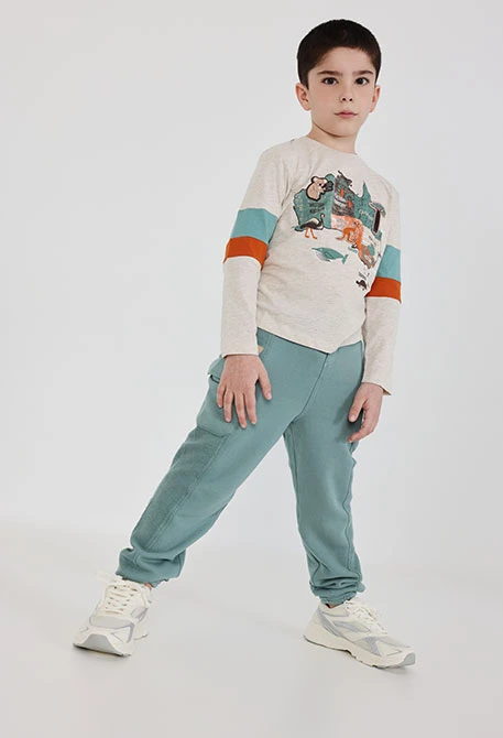 Jogginghose Kinder aquagrün