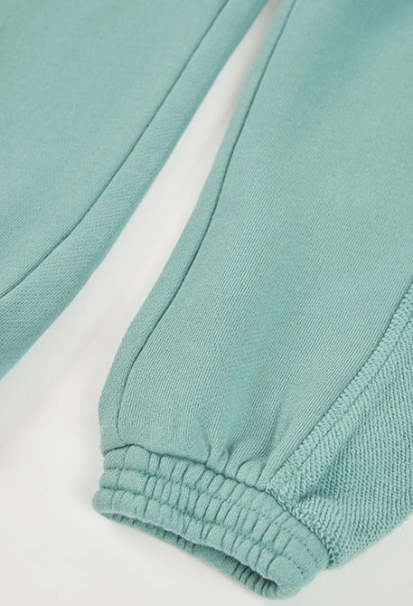 Sea green jogger trousers for boys