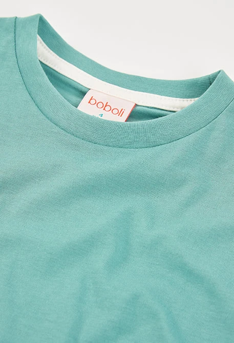 Grünes Baumwollshirt für Kinder