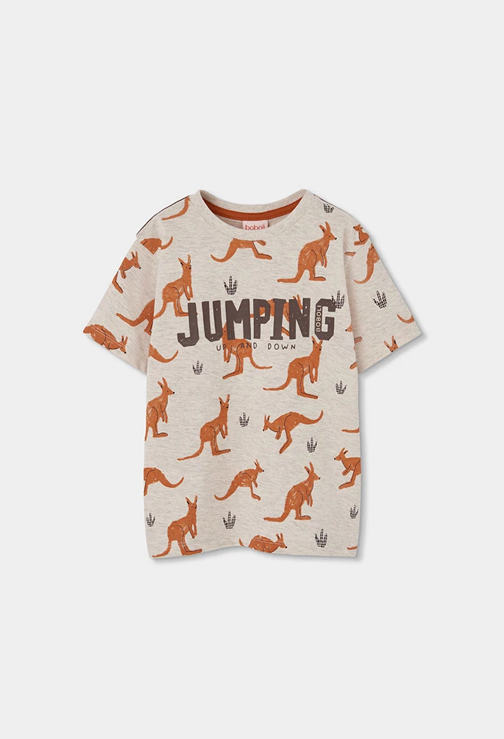 Bedrucktes Baumwoll-T-Shirt für Jungen