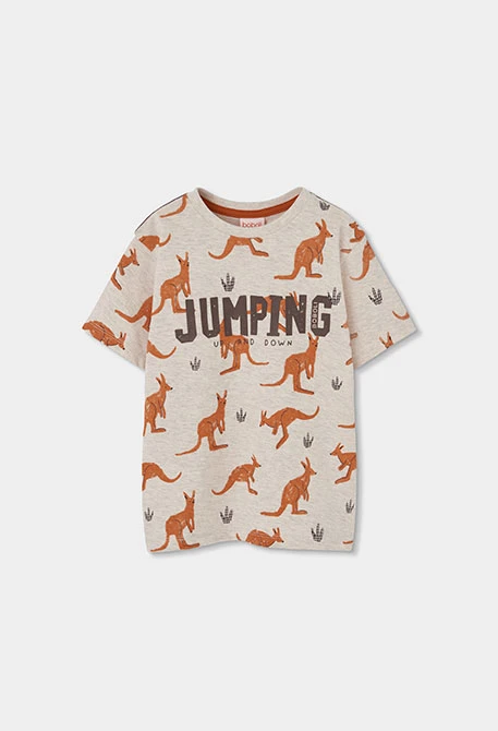 Camiseta niño algodón estampado