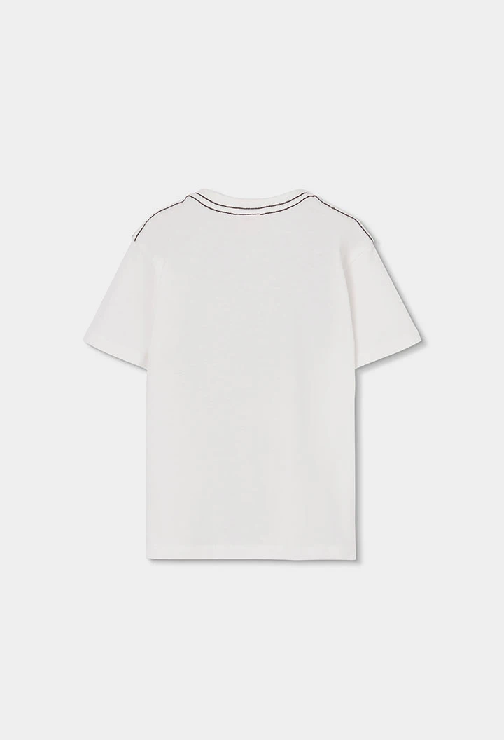 Ensemble enfant coton imprimé marron