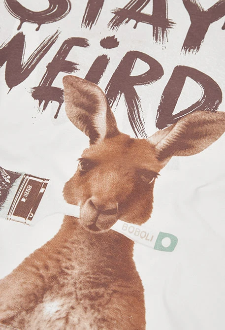 Baumwollset für Jungen mit braunem Muster