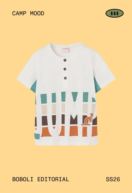 Camiseta de niño algodón blanco
