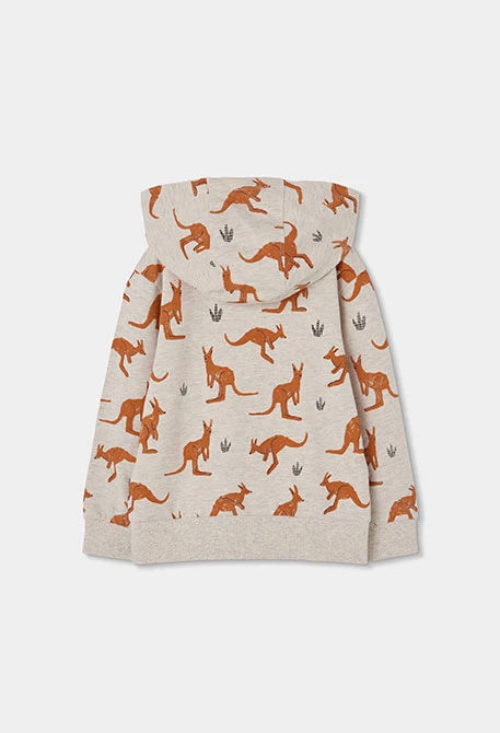 Children?s grey jacket with kangaroo pockets