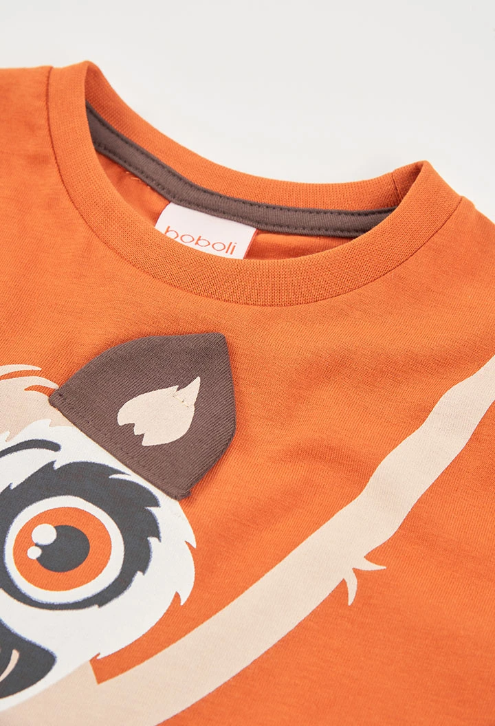 Orange animal children?s T-shirt