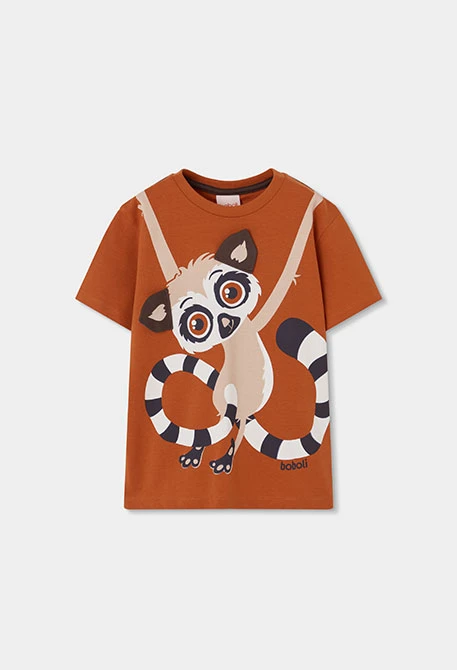 Orange animal children?s T-shirt