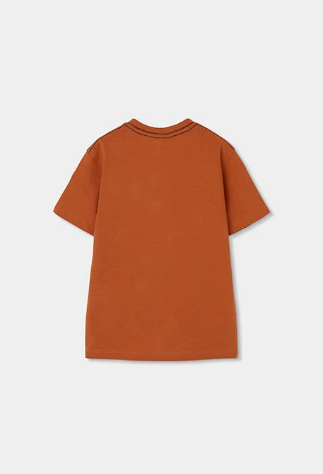 Camiseta niño naranja animal