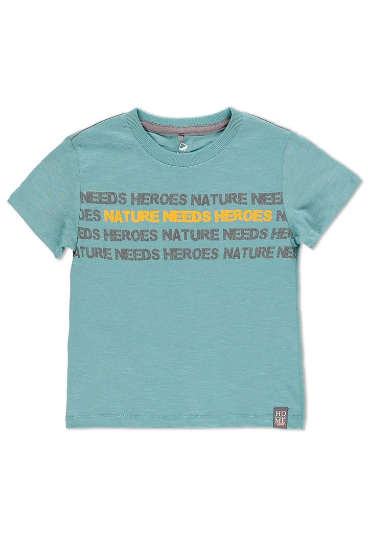 T-Shirt tricot flame pour garçon - organique
