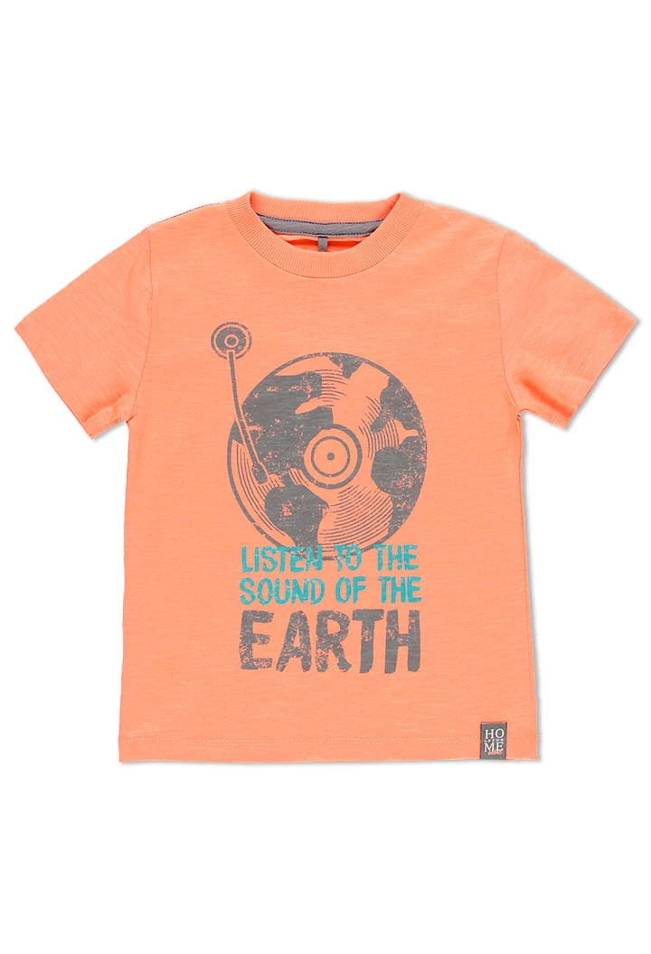 T-Shirt tricot flame pour garçon - organique