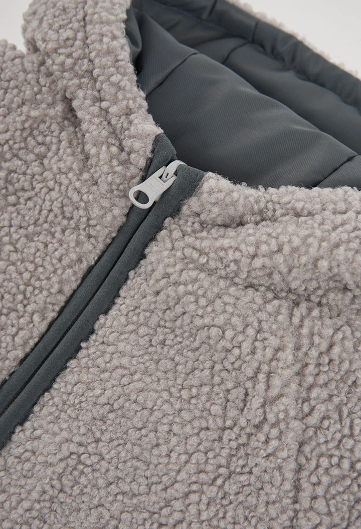 Parka tissu technique garçon réversible imprimé camo