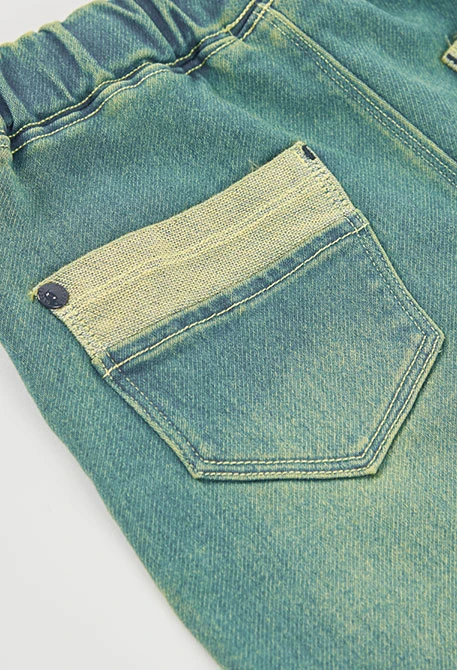 Blue denim bermuda shorts