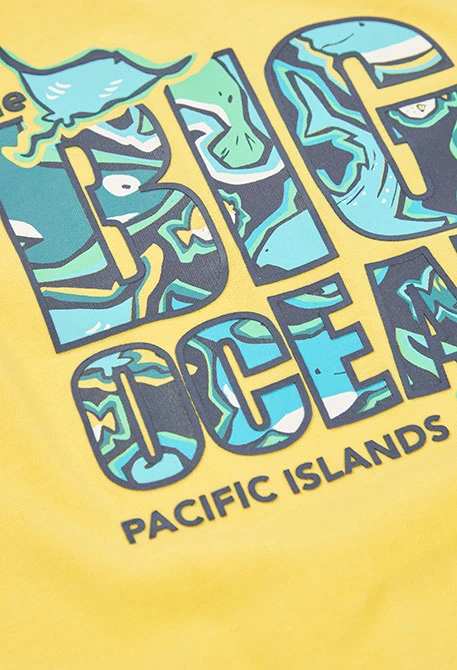 Yellow cotton T-shirt for boy