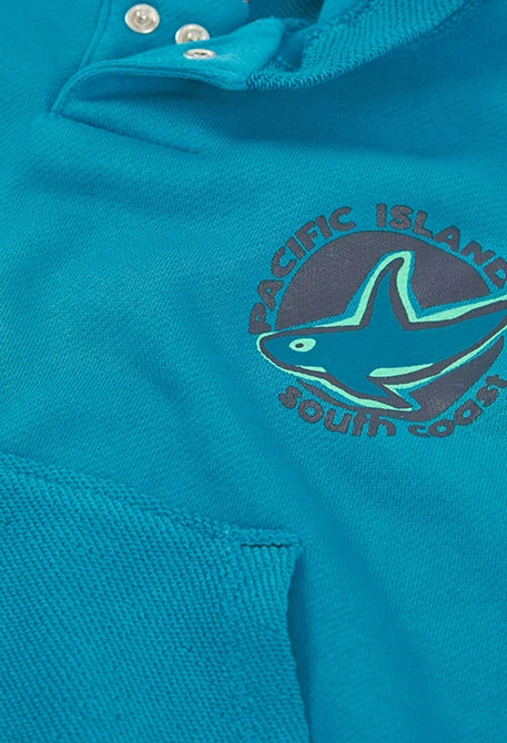 Dessuadora de tirants nen blau aigua