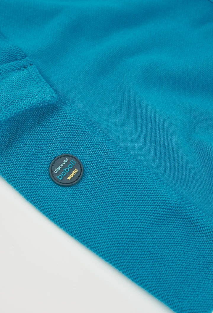 Bermudas algodón azul agua