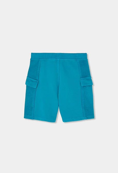 Bermudas algodón azul agua