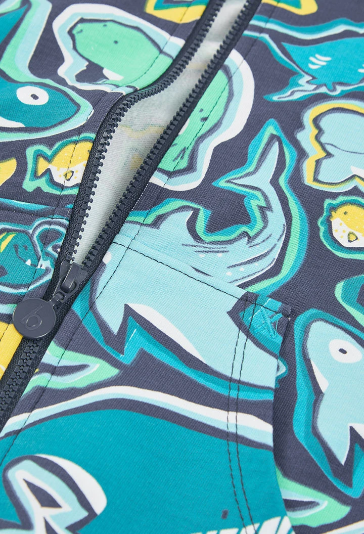 Veste garçon imprimé de requins