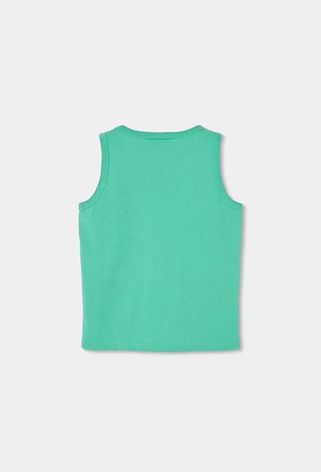 Boy?s sleeveless aqua green T-shirt