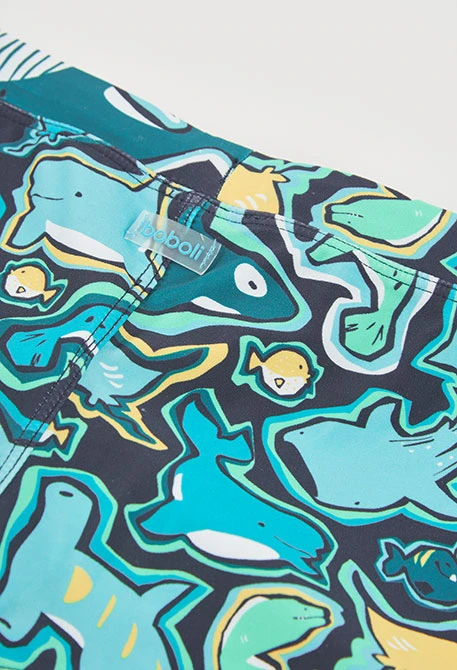 Fato de banho menino estampado tubarões
