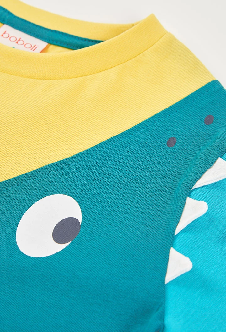 Camisola criança algodão amarelo