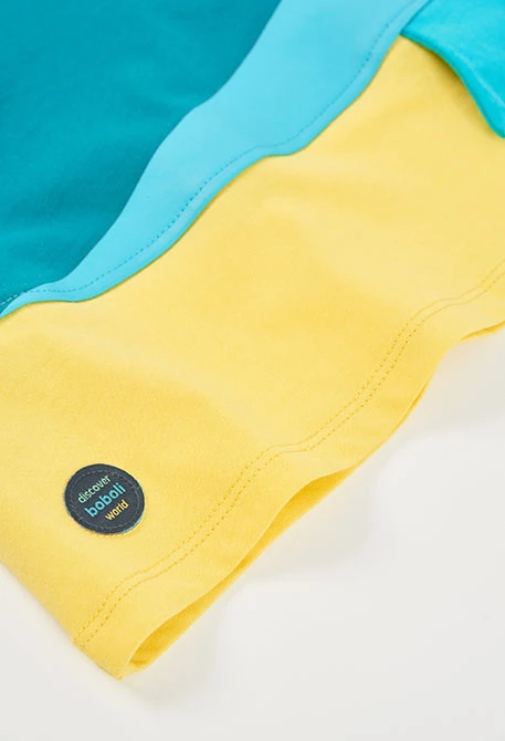 Camiseta niño algodón amarillo