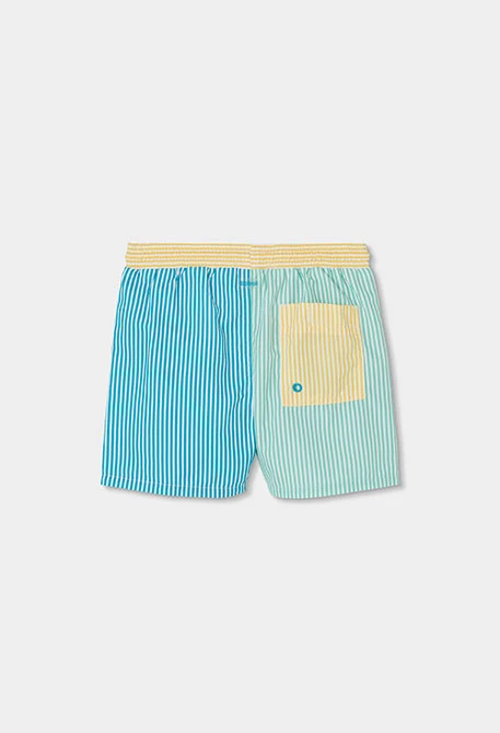 Maillot de bain en tissu 100% recyclé à rayures