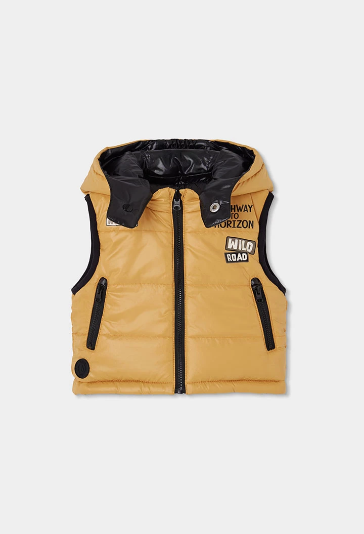 Chaleco técnico reversible niño amarillo