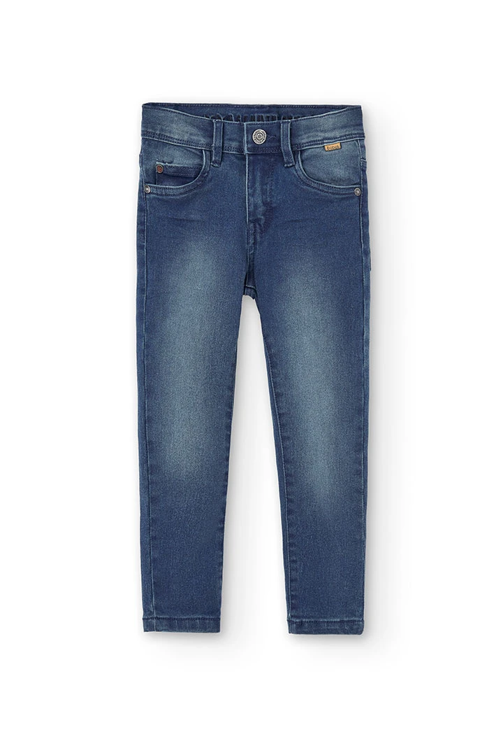 Denim stretch trousers for boy