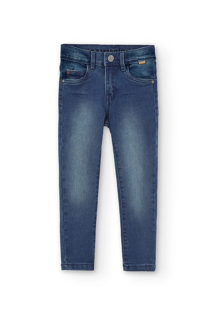 Denim stretch trousers for boy