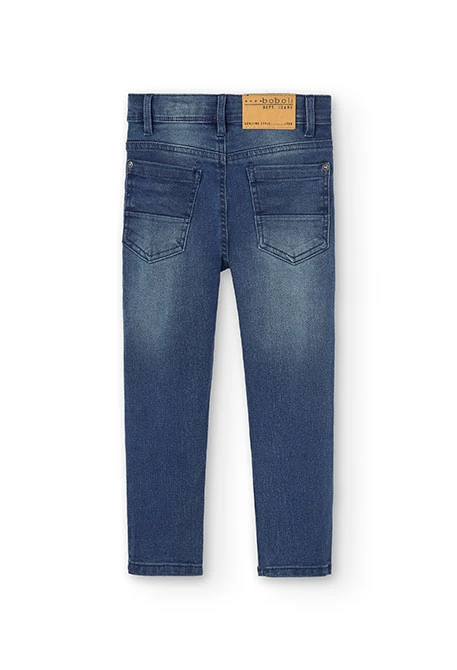 Denim stretch trousers for boy