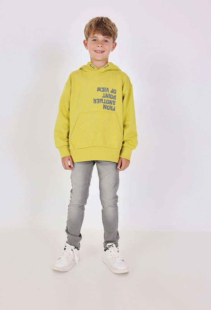 Grey denim trousers for boys