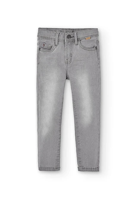 Pantalón tejano elástico de niño en color grey