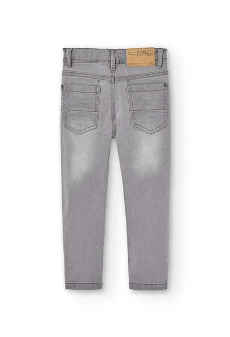 Denim stretch trousers for boy