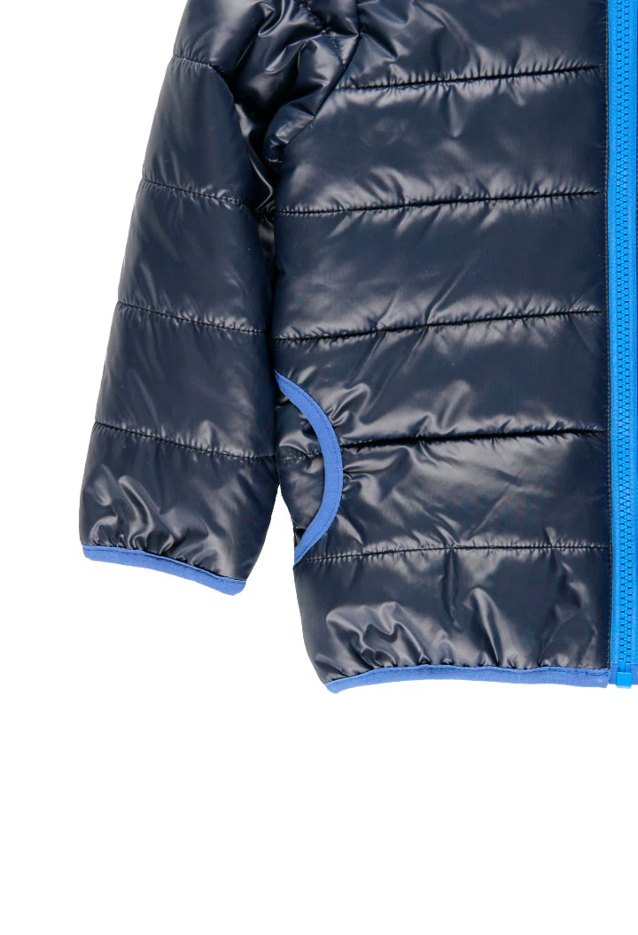Parka en toile technique pour garçon