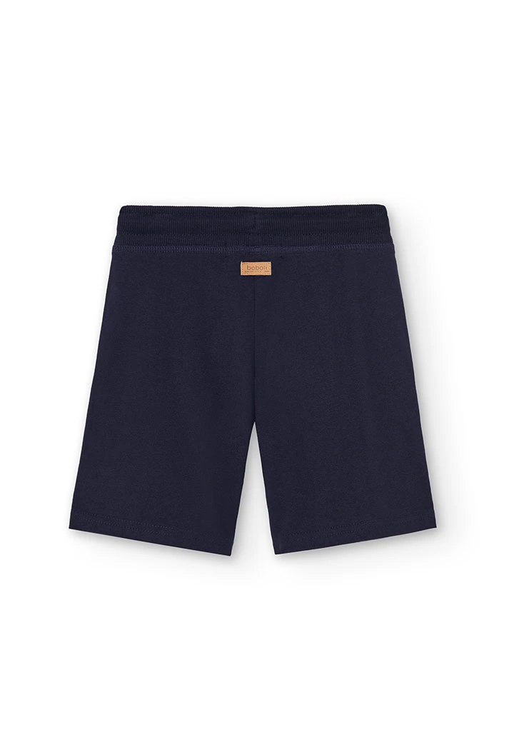 Knit bermuda shorts flame for boy -BCI